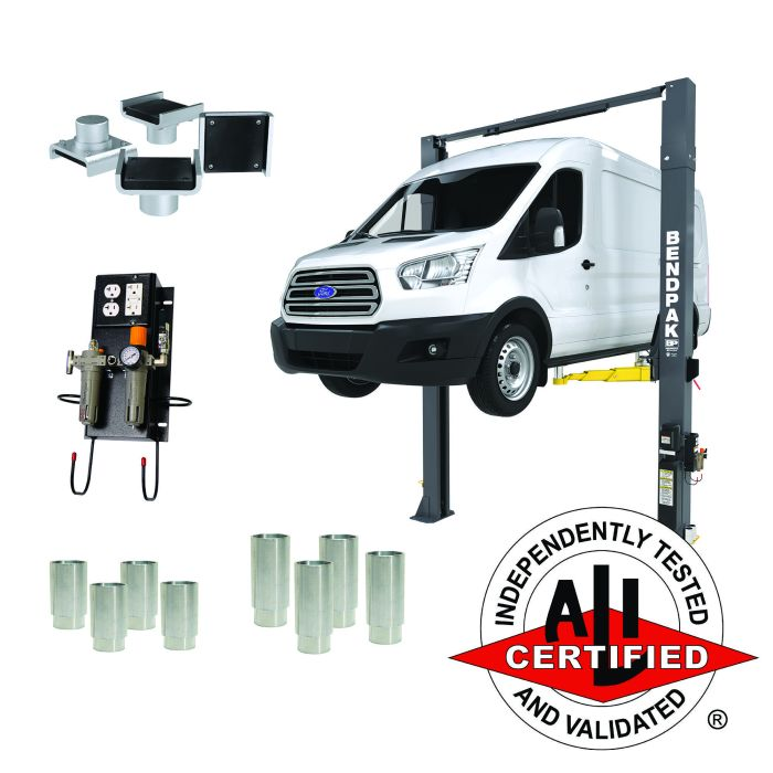BENDPAK 10APX-181 PRO PACKAGE SERIES TWO POST LIFT - 10K lb Capacity - 181" EXT. HEIGHT