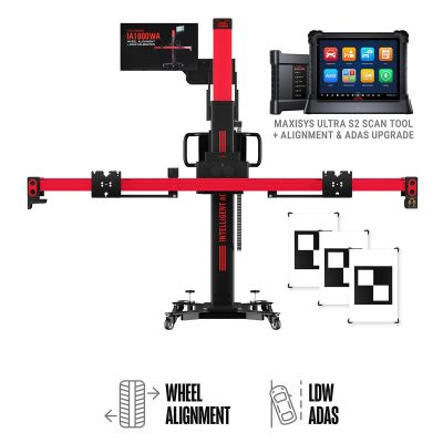 AUTEL ADAS-IA1000LDWT Alignment and ADAS System w/ LDW and MS Ultra S2 Tablet