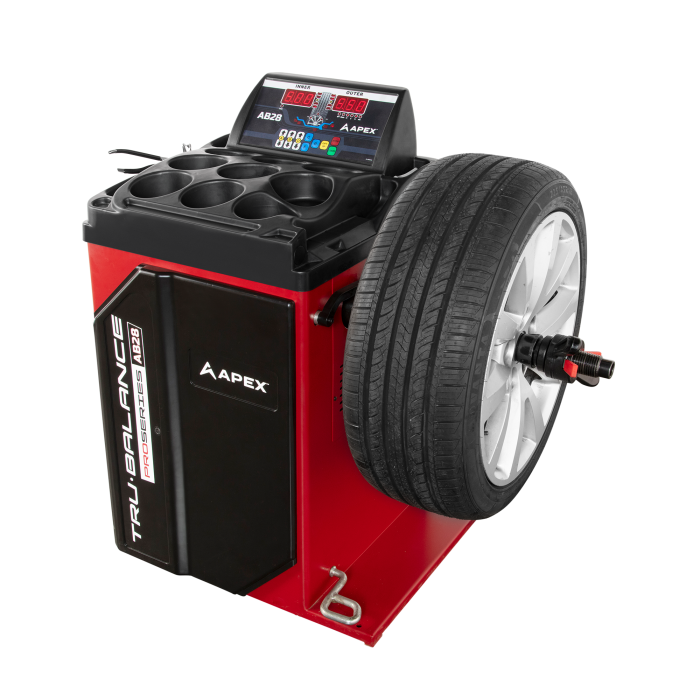 APEX AT26 + AB28 Tire Changer and Wheel Balancer Combo