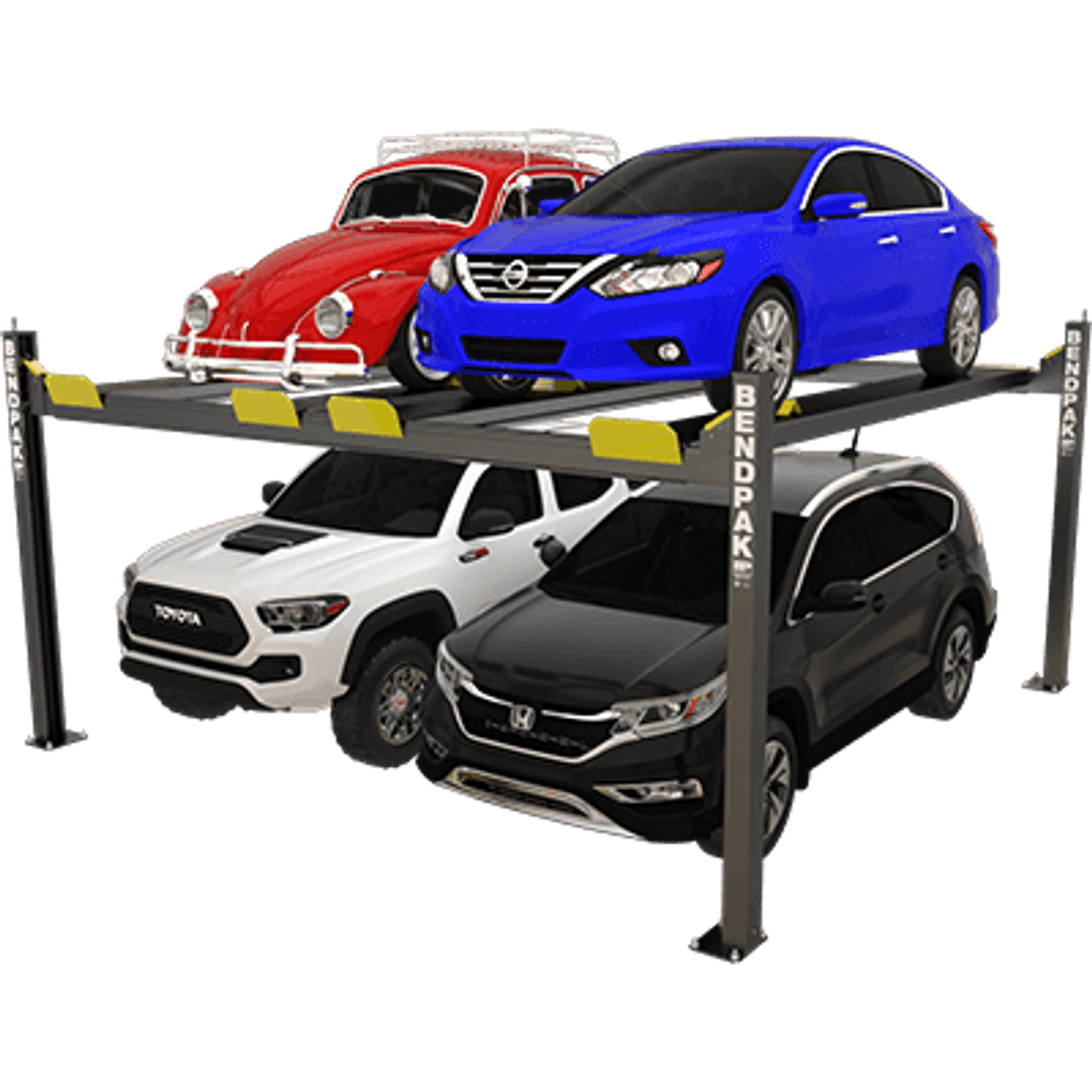 Bendpak Hd 9swx 9 000 Lb Capacity Super Wide 82 Rise Car Stacker Parking Blue