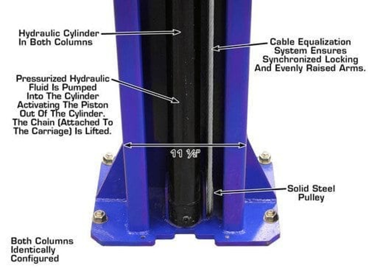 ATLAS®  9KOHX - 9,000-lbs Overhead 2-Post Lift