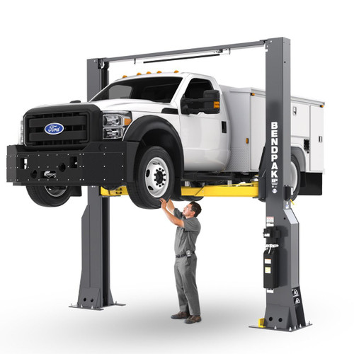 BENDPAK 20AP 20,000-lb. Capacity / Adaptable Clearfloor / High-Rise / Heavy-Duty Twin Post Lift BENDPAK 20AP 20,000-lb. Capacity / Adaptable Clearfloor / High-Rise / Heavy-Duty Twin Post Lift