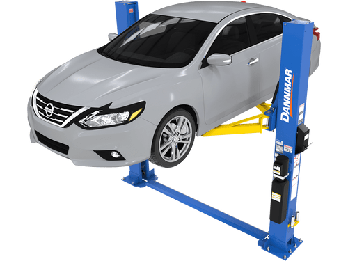 DANNMAR D2-8F 8,000-lbs. Capacity Two-Post Lift / Floorplate / Includes Stackable Pads and Adapters DANNMAR D2-8F 8,000-lbs. Capacity Two-Post Lift / Floorplate / Includes Stackable Pads and Adapters