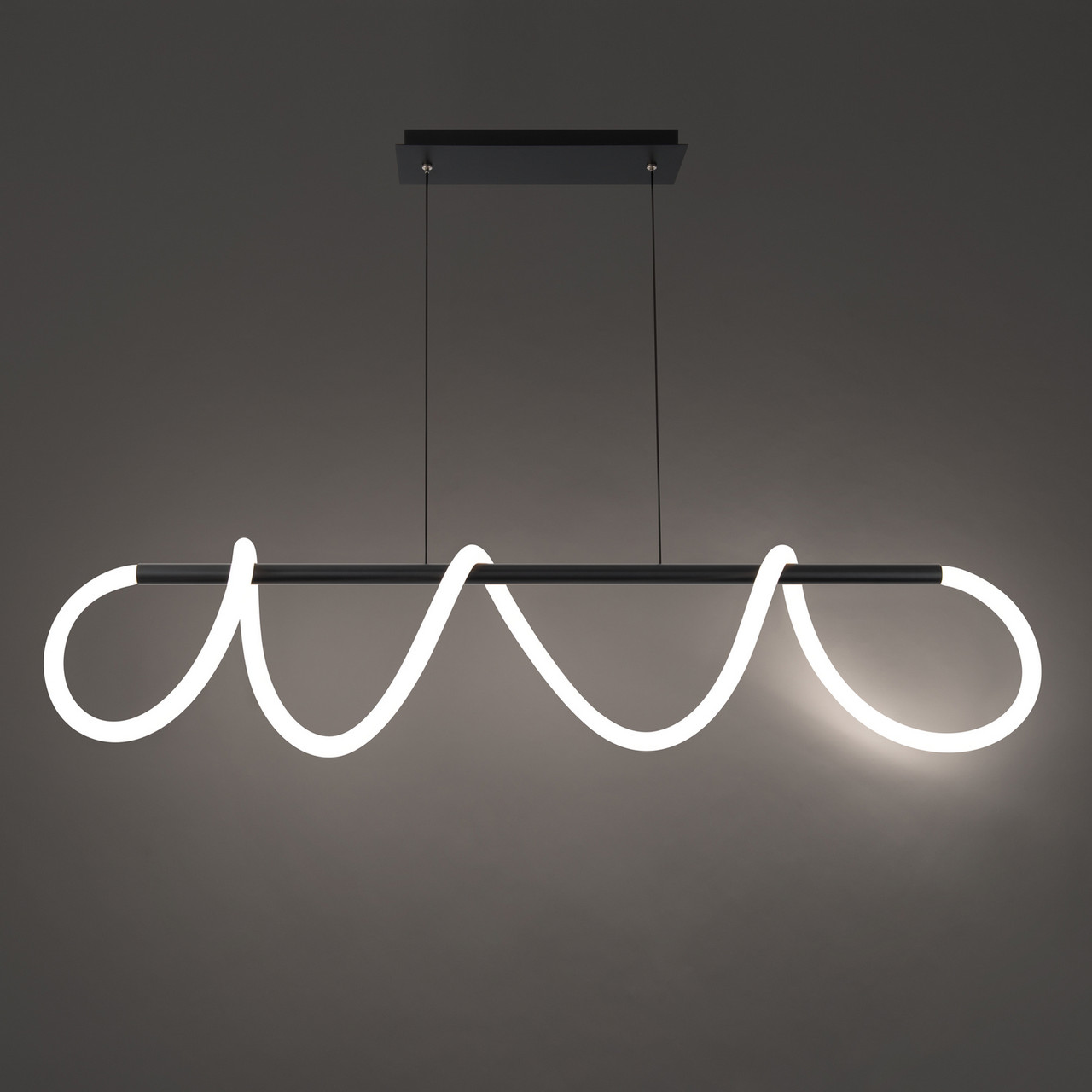 WAC Lighting PD-23852-BK Loophole Pendant Led Light Fixture, Black 