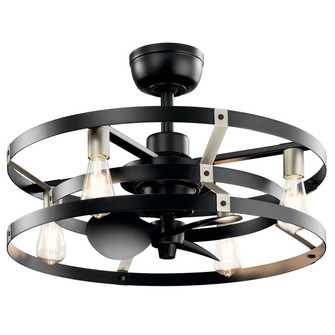 Cavelli 13''Ceiling Fan in Satin Black (12|300040SBK)