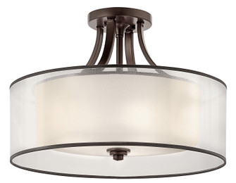 Lacey Four Light Semi Flush Mount in Mission Bronze (12|42387MIZ)