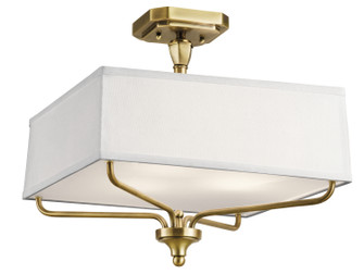 Arlo Three Light Semi Flush Mount in Natural Brass (12|43309NBR)