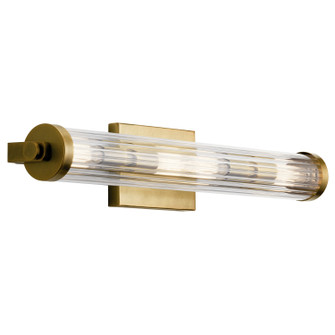 Azores Four Light Linear Bath in Natural Brass (12|45649NBR)