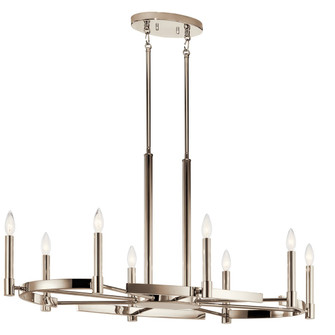Tolani Eight Light Chandelier in Polished Nickel (12|52429PN)