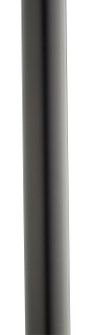 Accessory Outdoor Post in Black Material (Not Painted) (12|9542BK)