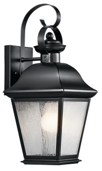 Mount Vernon One Light Outdoor Wall Mount in Black (12|9708BK)