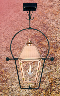 Atlas Gas Lantern eiling Yoke Mount in Natural Copper (180|AS1-Y)