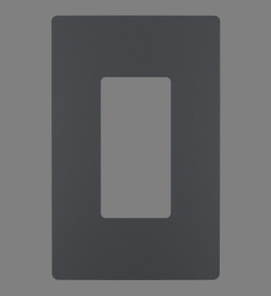 radiant One-Gang Screwless Wall Plate in Graphite (246|RWP26GCC6)