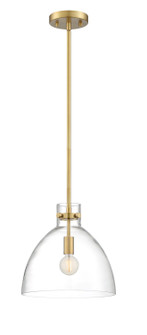 One Light Pendant in Aged Brass (90|160142)