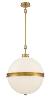 Regency Six Light Pendant in Aged Brass (90|252042)