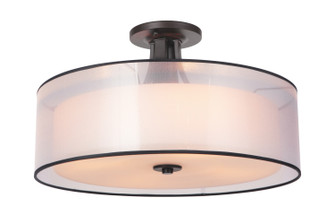 Paige Four Light Semi Flush Mount in Bronze (90|272283)