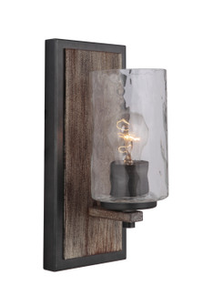 Portland One Light Wall Sconce in Wood/Aged Iron (90|470156)