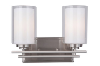 Chryssa Two Light Vanity in Brushed Nickel (90|520245)