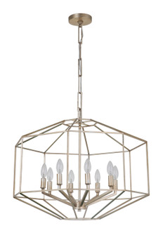 Eight Light Pendant in Silver Leaf (90|980101)
