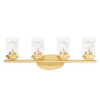 Corona Four Light Bath Vanity in Satin Brass (16|10214CLSBR)