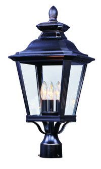 Knoxville Three Light Outdoor Pole/Post Lantern in Bronze (16|1131CLBZ)