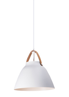 Nordic One Light Pendant in Tan Leather / White (16|11356TNWT)