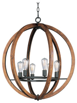 Bodega Bay Six Light Chandelier in Anthracite (16|20918APAR)