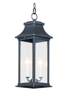 Vicksburg Two Light Outdoor Hanging Lantern in Black (16|30029CLBK)