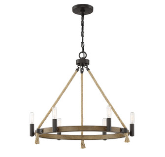 Mchan Six Light Chandelier in Oil Rubbed Bronze (446|M10080ORB)