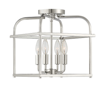 Four Light Semi-Flush Mount in Polished Nickel (446|M60061PN)