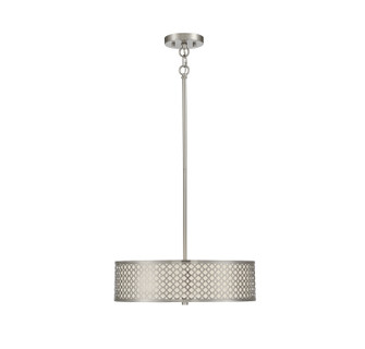 Three Light Pendant in Brushed Nickel (446|M70108BN)