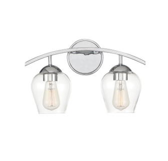 Mbath Two Light Bathroom Vanity Light in Chrome (446|M80031CH)