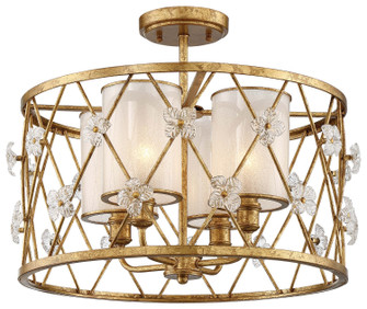 Victoria Park Four Light Semi Flush Mount in Elara Gold (29|N6565-596)