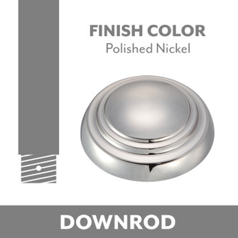 Minka Aire Ceiling Fan Downrod Coupler in Polished Nickel (15|DR500-PN)