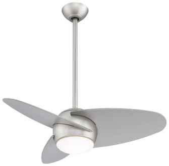 Slant 36''Ceiling Fan in Brushed Steel (15|F410L-BS)