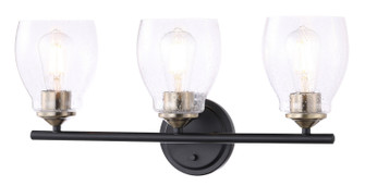 Winsley Three Light Wall Lamp in Coal And Stained Brass (7|2433-878)