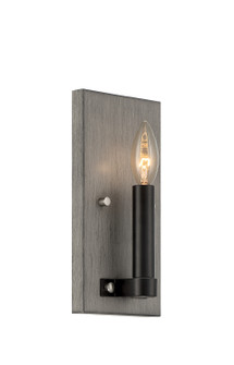 Rawson Ridge One Light Wall Mount in Aged Silverwood And Coal (7|3871-693)