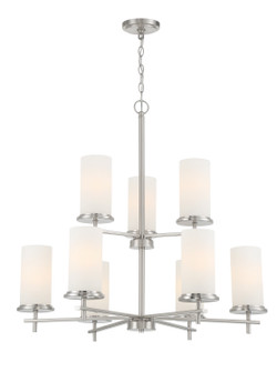 Haisley Nine Light Chandelier in Brushed Nickel (7|4099-84)