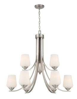 Shyloh Nine Light Chandelier in Brushed Nickel (7|4929-84)