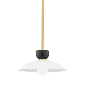 Whitley One Light Pendant in Aged Brass (428|H481701S-AGB)