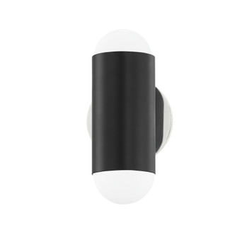 Kira Two Light Wall Sconce in Polished Nickel/Soft Black (428|H484102-PN/SBK)