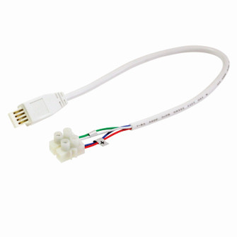 Sl LED Lbar Silk Sbc Acc 72'' Power Line Cable Interconnector With Terminal Block For Lightbar Silk in White (167|NAL-872TBW)
