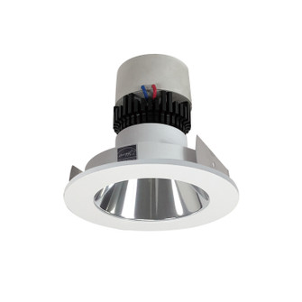 LED Pearl Recessed in Specular Clear Reflector / Matte Powder White Flange (167|NPR-4RNDC35XCMPW)