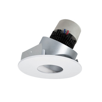 LED Pearl Adjustable Trim in Haze Pinhole / Matte Powder White Flange (167|NPR-4RPHA30XHZMPW)