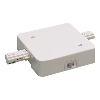 Track Syst & Comp-1 Cir In-Line Feed W/ Circuit Limiter, 4 Amps, 1 Circuit Track in White (167|NT-358W/4)