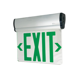 Exit LED Edge-Lit Exit Sign in Aluminum (167|NX-811-LEDG2MA)