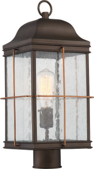 Howell One Light Post Lantern in Bronze / Copper Accents (72|60-5835)