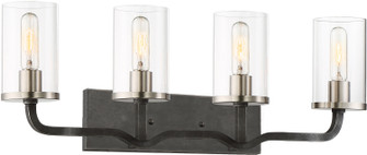 Sherwood Four Light Vanity in Iron Black / Brushed Nickel Accents (72|60-6129)