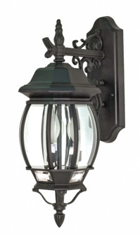 Central Park Three Light Outdoor Wall Lantern in Textured Black (72|60-893)