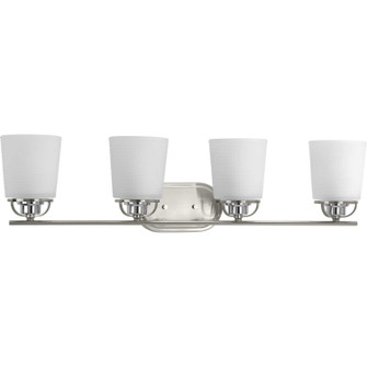 West Village Four Light Bath in Brushed Nickel (54|P300007-009)